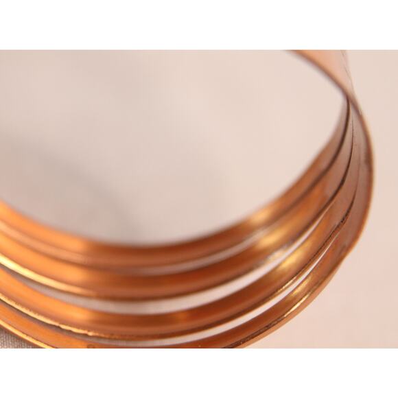 Chunky Copper Cuff Bracelet - Picture 3 of 8
